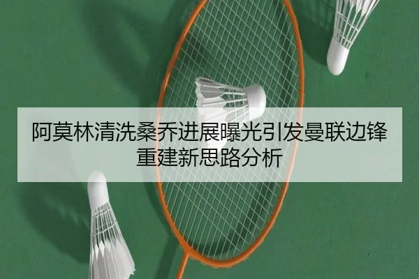 阿莫林清洗桑乔进展曝光引发曼联边锋重建新思路分析